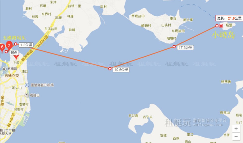 廈門游艇租賃 廈門帆船租賃